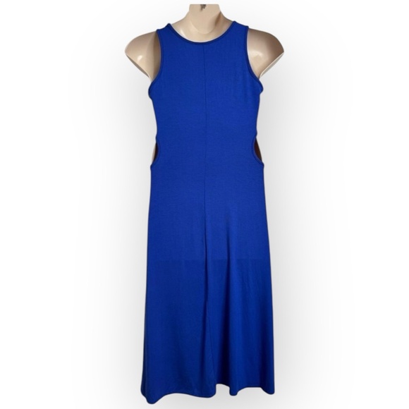 NWT See You Monday Cut-Out Midi Dress Women’s XL Blue Sleeveless A-Line 734 - Picture 11 of 16
